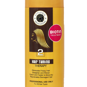 A yellow bottle with a black triangular cap and company logo place on the bottle with the product title and key points
